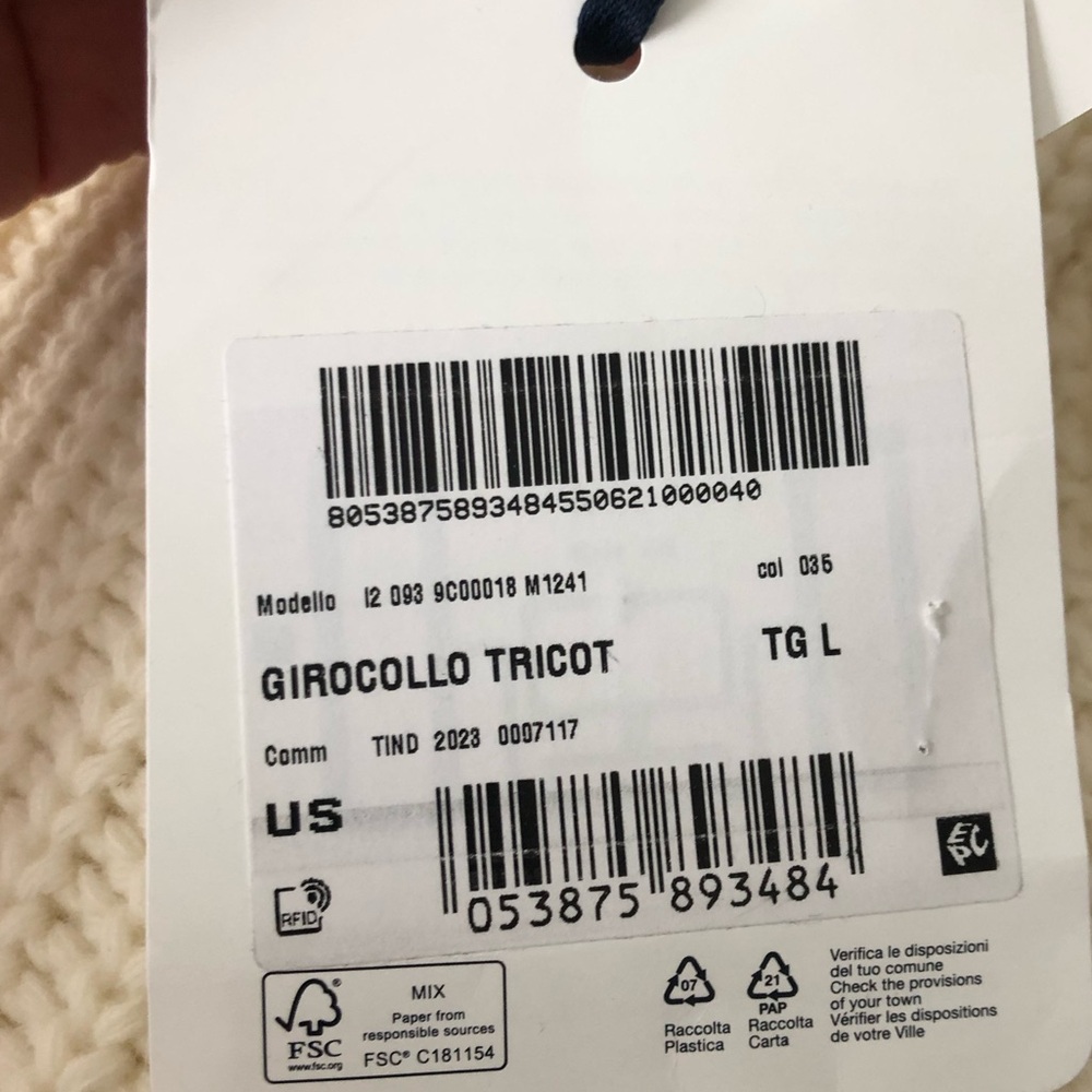 Moncler - Rib Wool Sweater Size Large - Picture 6 of 10